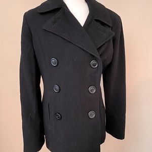 Braetan Double Breasted Wool Peacoat Size S